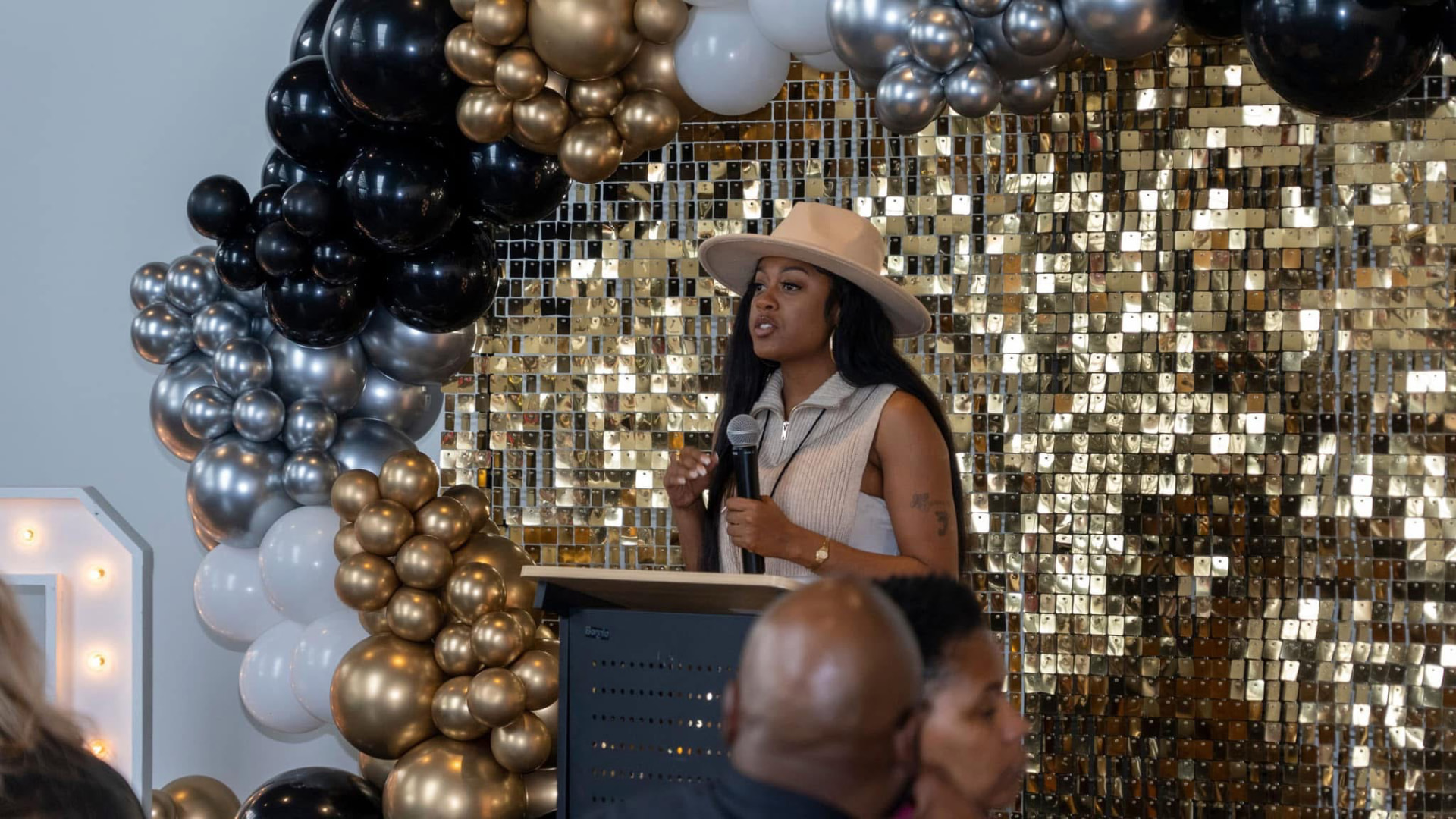 KaLynn Lashae hosting the Boss Brunch
